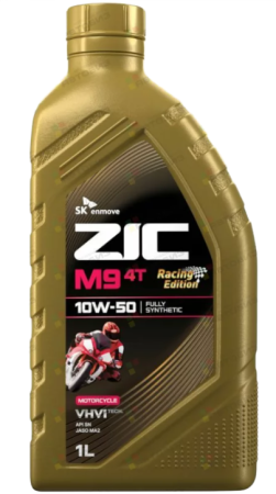 Масло моторное ZIC M9 4Т 10w50 Racing Edition API SN 1л синтетическое