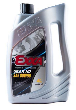 Масло трансмиссионное EXXA GEAR HD 80W90 GL-5  полусинтетическое, 4л. (Ю.Корея)