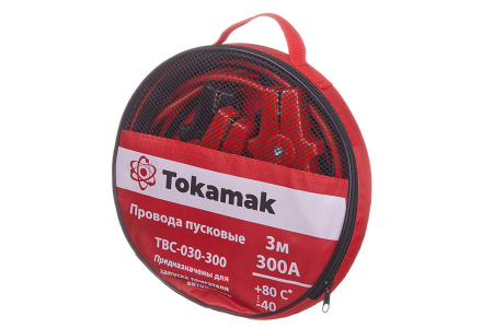 Провода пусковые TOKAMAK 300A, 3м (TBC-030-300) в сумке ПВХ
