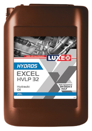Масло гидравлическое LUXE HYDROS EXCEL HVLP 32 20л минеральное