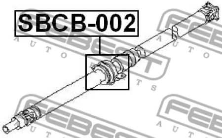 Подшипник подвесной SBCB-002/27031-FC001 Febest