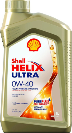 Масло моторное SHELL Helix Ultra 0w40 SN/CF  1л синтетическое