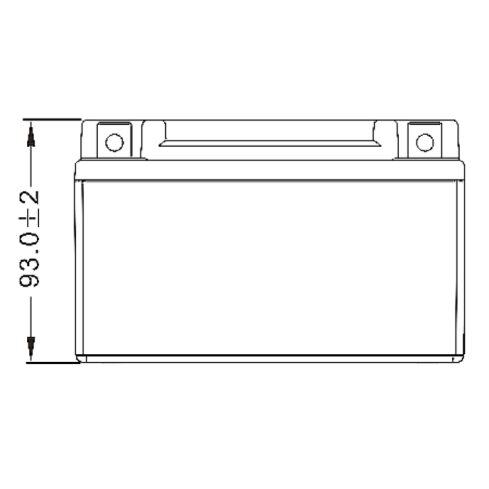 Аккумулятор WBR МОТО SMT12-7 (12V7Ah) прямая полярность (+-) 150*85*90