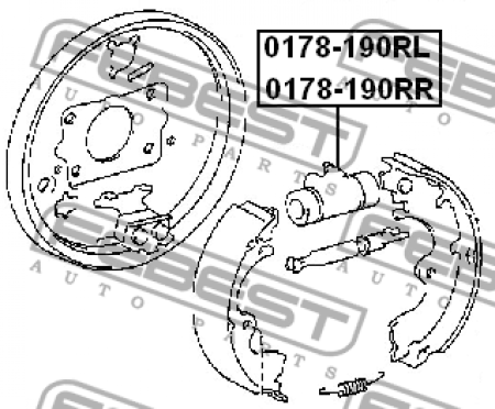 Цилиндр тормозной 0178-190RR/47550-20150 Febest