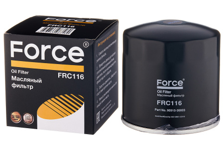 Фильтр масляный FORCE FRC116 (90915-30003/90915-50003) (аналог VIC C-116)