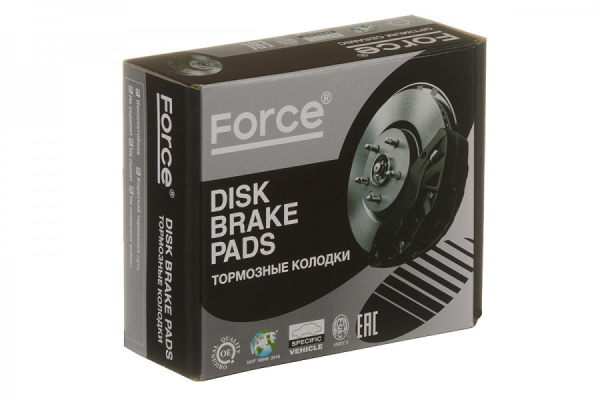 Тормозные колодки ,дисковые FORCE RD-1203 (D2090/GP-02090/PF-1243/AN-337) Optimum ceramic (04466-60090,4605A389)