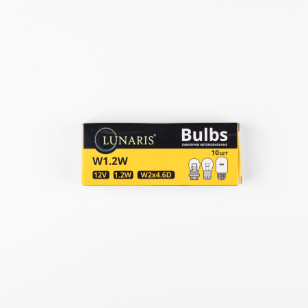 Лампа накаливания W1.2W 12V1.2W W2x4.6d LUNARIS