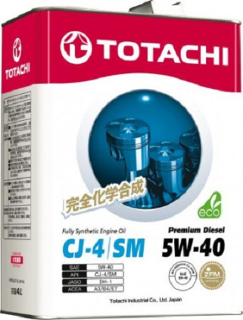 Масло моторное TOTACHI Premium Diesel 5w40 CJ-4/SN  4л  синтетическое