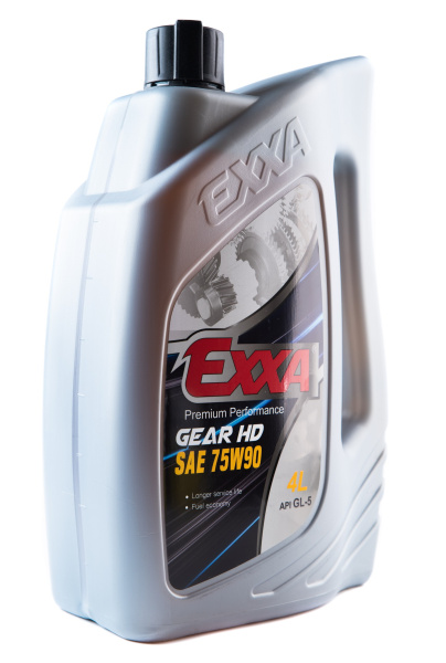 Масло трансмиссионное EXXA GEAR HD 75W90 GL-5  п/синтетическое, 4л. (Ю.Корея)