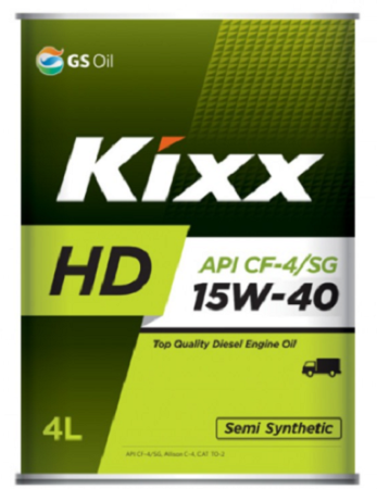 Масло моторное GS Kixx HD 15w40 CF-4/SG 4л полусинтетика