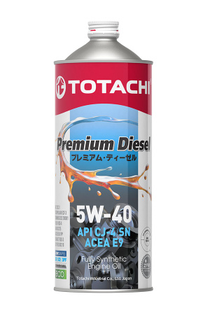 Масло моторное TOTACHI Premium Diesel 5w40 CJ-4/SN ACEA E9 синтетика 1л