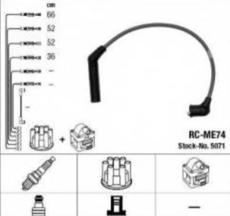 Провода зажигания RC-ME74 (5071) NGK