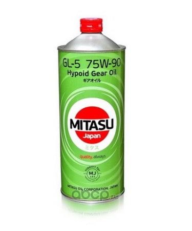 Масло трансмиссионное MITASU MJ410 HYPOID GEAR OIL 75w90 GL-5  1л синтетическое