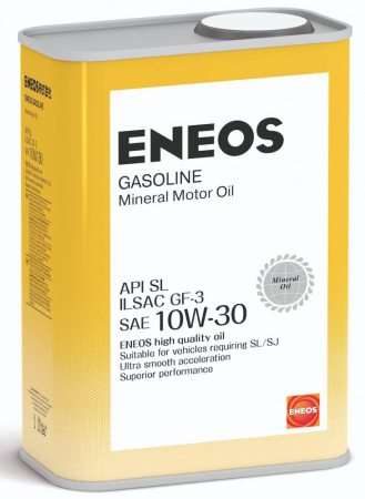 Масло моторное ENEOS Gasoline SL Mineral 10w30 1л