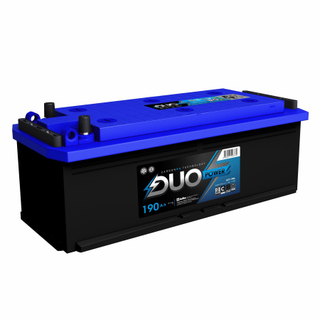 Аккумулятор DuoPower 190A/h, 6CT-190L, 190-3-L-Y, 12V, 1250А правый