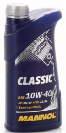 Масло моторное MANNOL Classic 10w40 SN/CH-4 7501 1л полусинтетическое