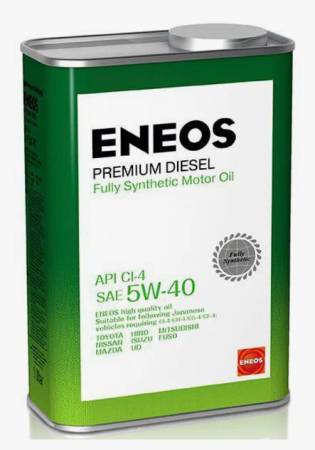 Масло моторное ENEOS Diesel Premium FULLY SYNTHETIC CI-4 5w40 0,94л