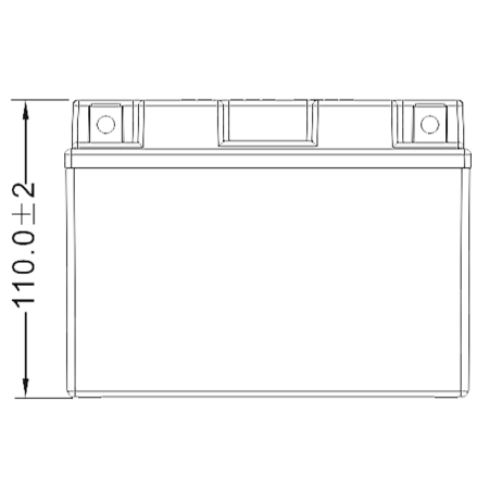 Аккумулятор WBR МОТО SMT12-11 (12V11Ah) прямая полярность (+-) 150*88*110