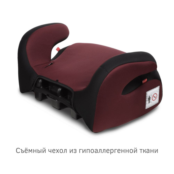 Удерживающее устройство для детей "SIGER Бустер" KRES4003 спелая вишня, 6-12 лет, 22-36 кг, группа 3