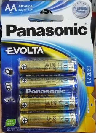 Батарейка Panasonic LR6 EVOLTA 4BP (цена за блистер)