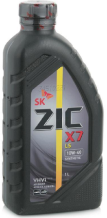 Масло моторное ZIC X7 LS  10w40 SN/CF   1л  синтетическое