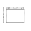 Аккумулятор WBR МОТО SMT12-12-A (12V12Ah) прямая полярность (+-) 150*70*130