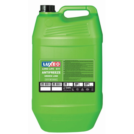 Антифриз LUXE Зелёный LONG LIFE 30 кг (-40С) G11