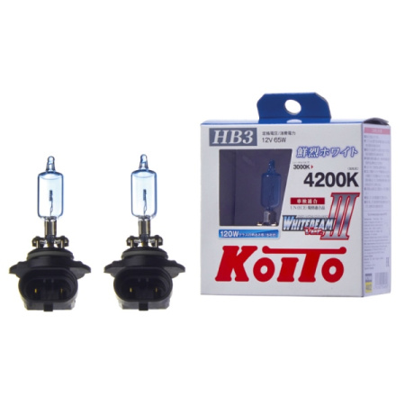 Koito P0756W/9005 Лампа  НВ3  12v 65w (120W) 4200K (комплект 2 шт.)
