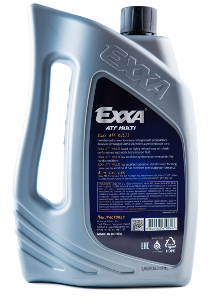 Масло трансмиссионное EXXA ATF MULTI  синтетическое, 4л. (Ю.Корея)