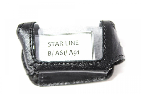 Чехол на сигнализацию "Starline" B6/9,A61/91 (черный кожа,кобура)