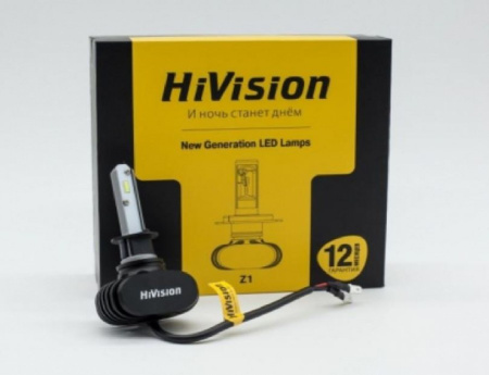 Лампа светодиодная "HiVision" Headlight Z1 (H1, 4000K) комплект - 2 лампы