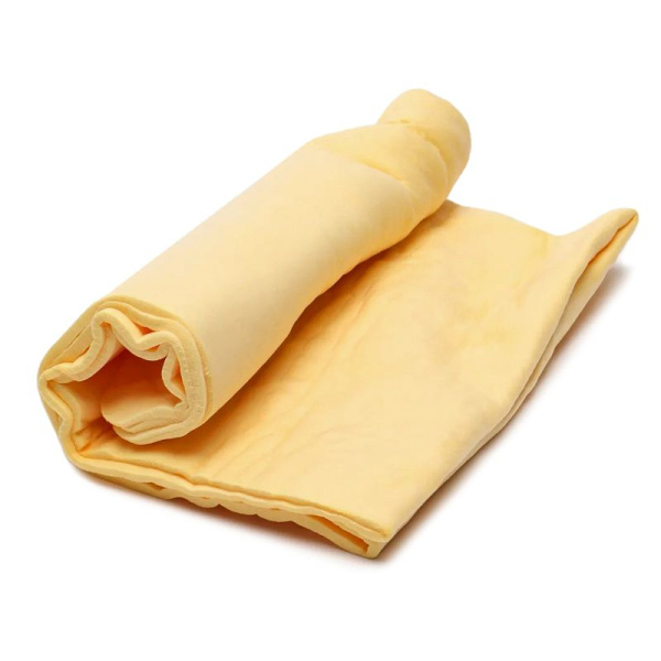 Салфетка из замши iMU-32 ультра синтетическая в полиэтиленовом пакете 32x43 см iSky