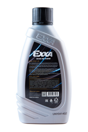Масло трансмиссионное EXXA GEAR HD 75W90 GL-5  п/синтетическое, 1л. (Ю.Корея)