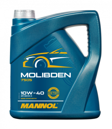 Масло моторное MANNOL 7505 Molibden 10w40 SN/CH-4 (A3/B4) полусинтетика 4л