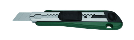Нож канцелярский с выдвижным лезвием, большой 18мм (лезвий 5шт) 93430 SATA