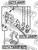 Втулка направляющая суппорта 0274-TA60F-KIT/40135-7S025 Febest