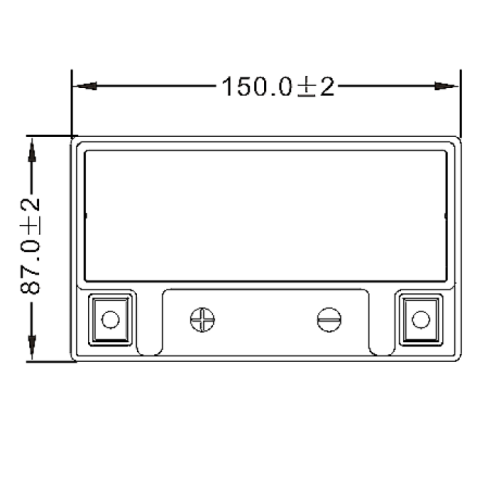 Аккумулятор WBR МОТО SMT12-7 (12V7Ah) прямая полярность (+-) 150*85*90