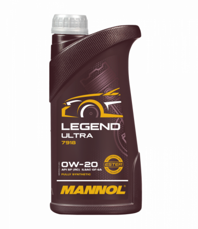 Масло моторное MANNOL 7918 Legend Ultra 0w20 SP(RC)/GF-6A (синтетическое) 1л