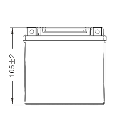 Аккумулятор WBR МОТО SMT12-5 (12V5Ah) обратная полярность (-+) 113*70*105