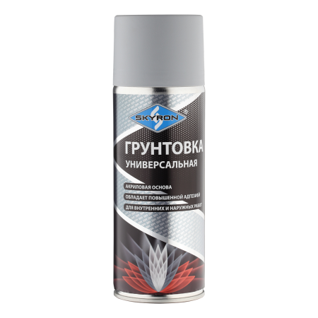 Грунтовка акриловая универсальная SKYRON SR-21003 СЕРАЯ, 520мл