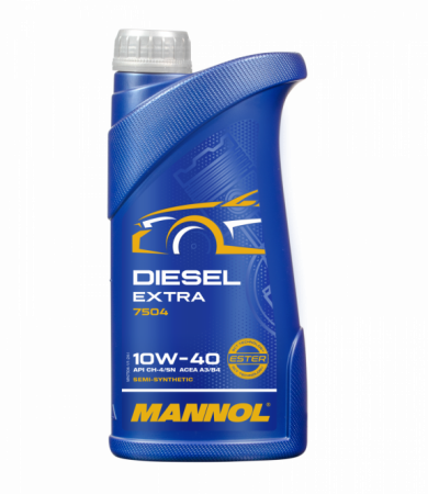 Масло моторное MANNOL 7504 Diesel Extra 10w40 CH-4/SN (A3/B4) полусинтетика 1л