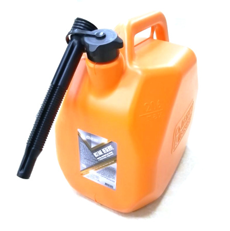 Канистра 3TON Оранжевая пластмассовая (усиленная) 20л под топливо с крышкой и лейкой