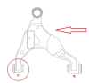 Сайлентблок CTR CVT-106R (GV0572R) FF (486540C010, 4865460040)