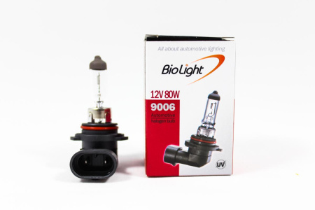 Лампа галогенная Biolight 9006 HB4 12V 80W CL прозрачное стекло