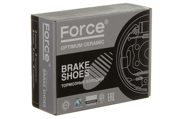 Тормозные колодки барабанные FORCE RS-K5524/GS-05524/FN-5524 Optimum ceramic (43153SM4A01,5320076J00)