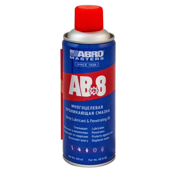 Смазка универсальная ABRO MASTERS AB-8-R спрей, 450мл
