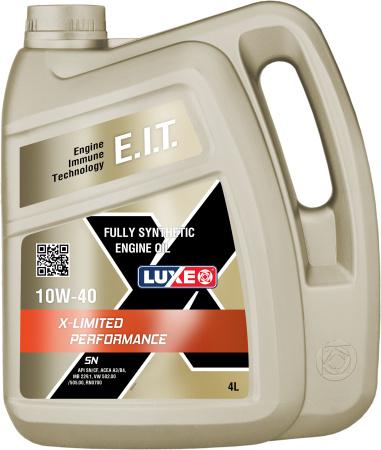 Масло моторное LUXE Premium X-LIMITED Performance 10w40 SN 20л синтетическое