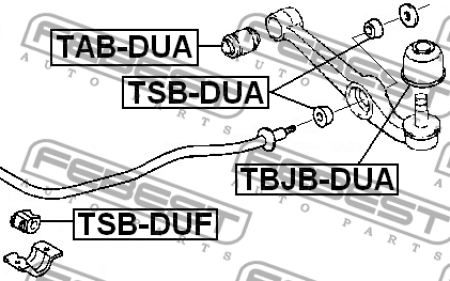 Втулка стабилизатора TSB-DUF/48815-97401 Febest