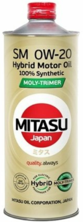 Масло моторное MITASU MJ-M02 HYBRID MOLY-TRIMER 0w20 SM/GF-4 синтетическое 1л