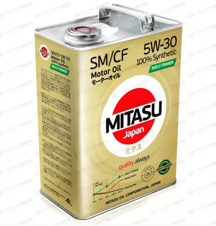 Масло моторное MITASU MJ-M11 MOLY-TRIMER 5w30 SM/ GF-4 4л синтетическое